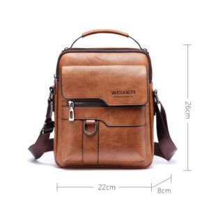 Retro Large Capacity Shoulder Bag Men Handbag Travel Backpack