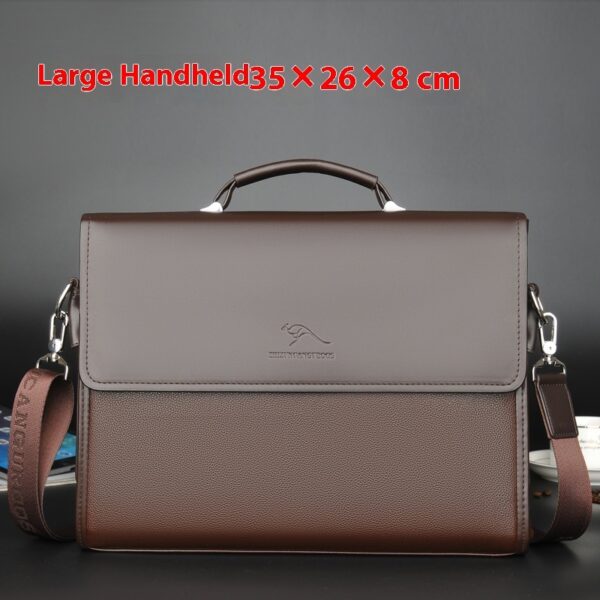 Men's Handbag Business Briefcase Shoulder Crossbody Bag - Image 3