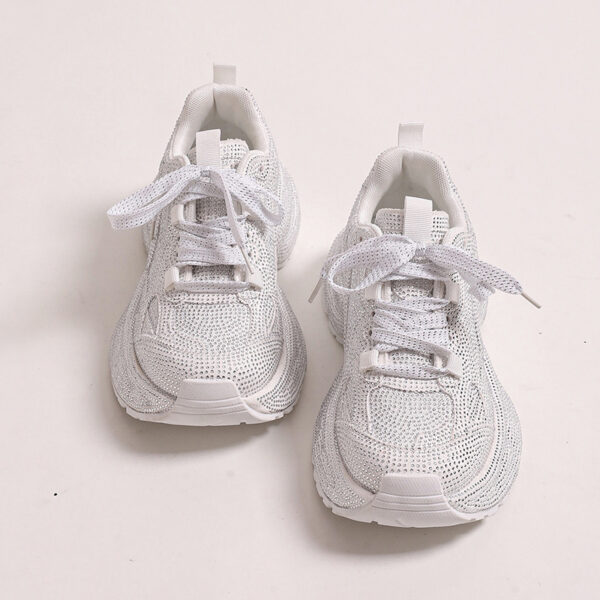 "Women's Rhinestone Platform Dad Shoes – Breathable & Stylish" - Image 4
