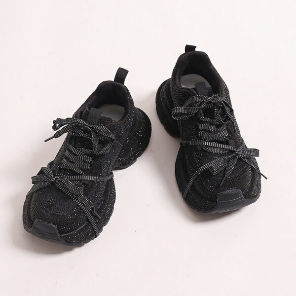 "Women's Rhinestone Platform Dad Shoes – Breathable & Stylish" - Image 5